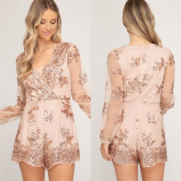 Pants - 'Sequin Obsession' Romper